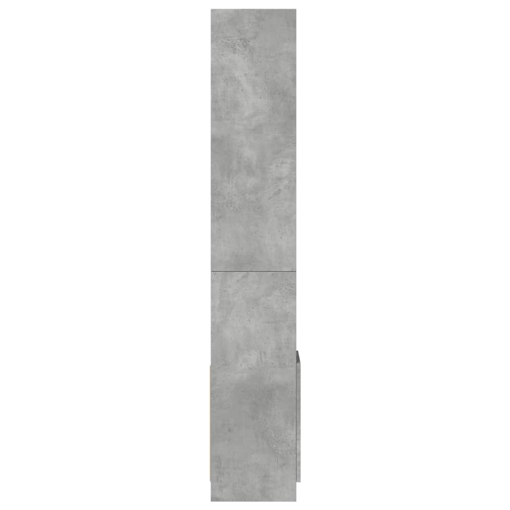 vidaXL Dulap înalt, gri beton, 92x33x180 cm, lemn prelucrat vidaXL Dulap înalt, gri beton, 92x33x180 cm, lemn prelucrat