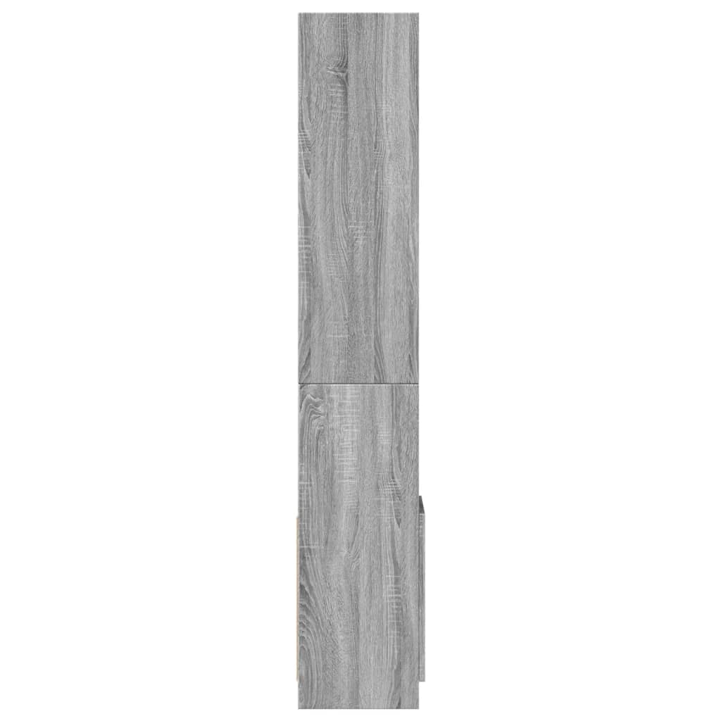 vidaXL Dulap înalt, gri sonoma, 92x33x180 cm, lemn prelucrat vidaXL Dulap înalt, gri sonoma, 92x33x180 cm, lemn prelucrat