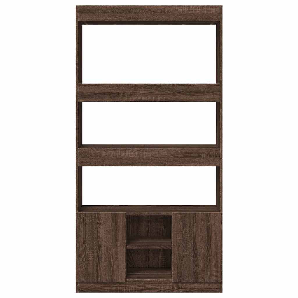vidaXL Dulap înalt, stejar maro, 92x33x180 cm, lemn prelucrat vidaXL Dulap înalt, stejar maro, 92x33x180 cm, lemn prelucrat