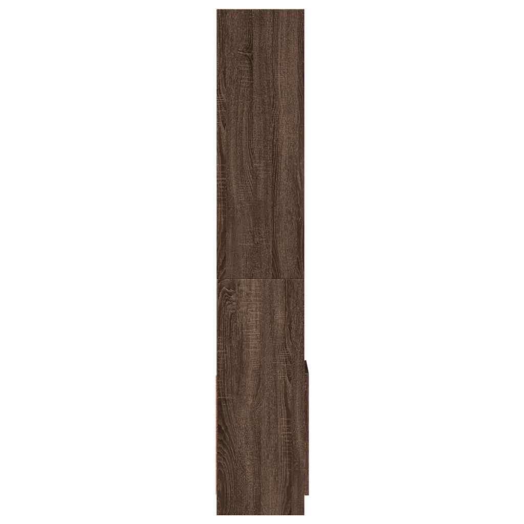 vidaXL Dulap înalt, stejar maro, 92x33x180 cm, lemn prelucrat vidaXL Dulap înalt, stejar maro, 92x33x180 cm, lemn prelucrat