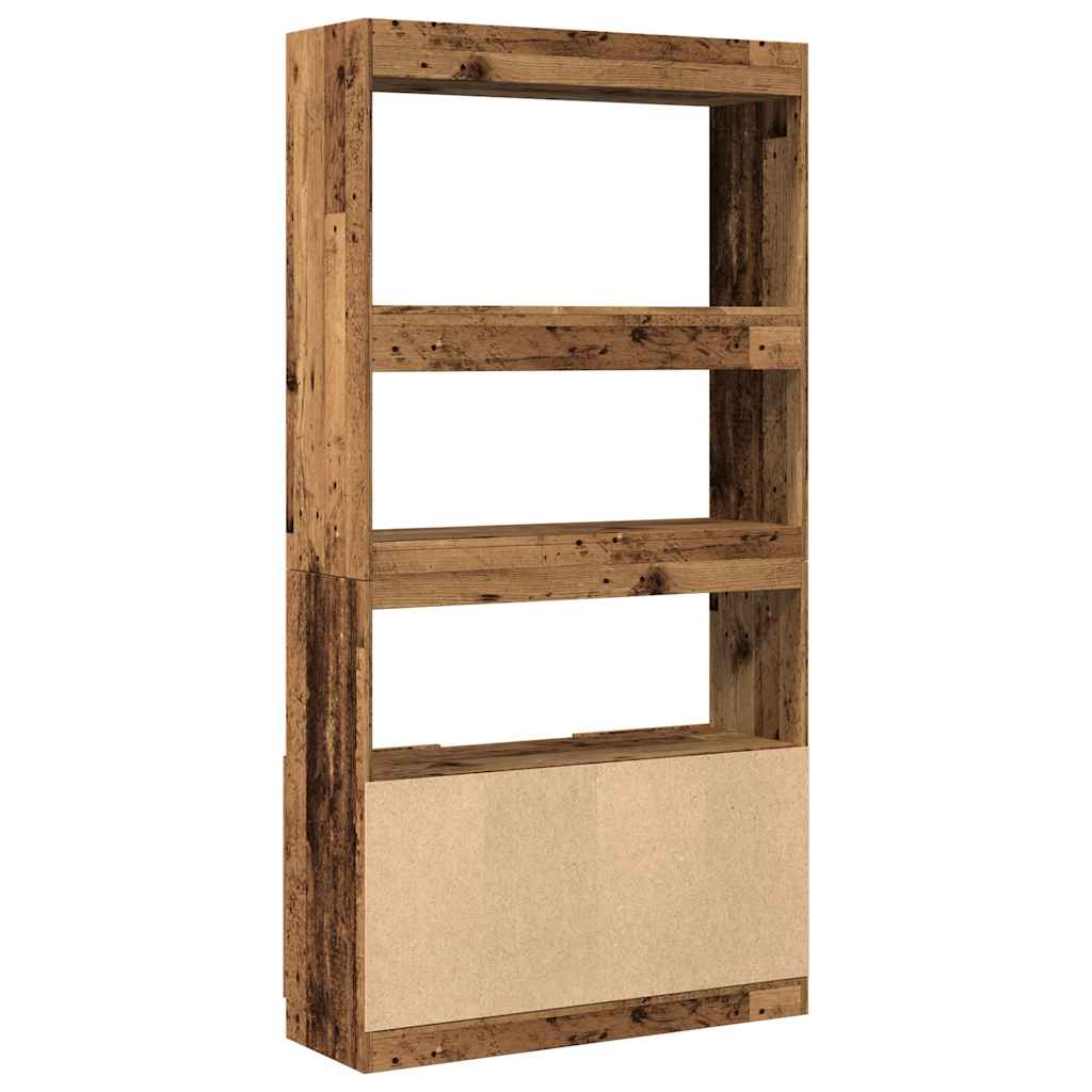 vidaXL Dulap înalt, lemn vechi, 92x33x180 cm, lemn prelucrat vidaXL Dulap înalt, lemn vechi, 92x33x180 cm, lemn prelucrat