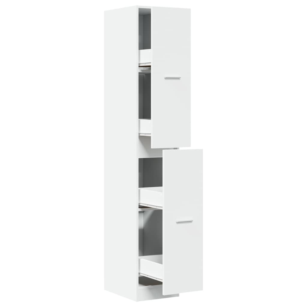 vidaXL Dulap de farmacie, alb, 30x41x174,5 cm, lemn prelucrat vidaXL Dulap de farmacie, alb, 30x41x174,5 cm, lemn prelucrat