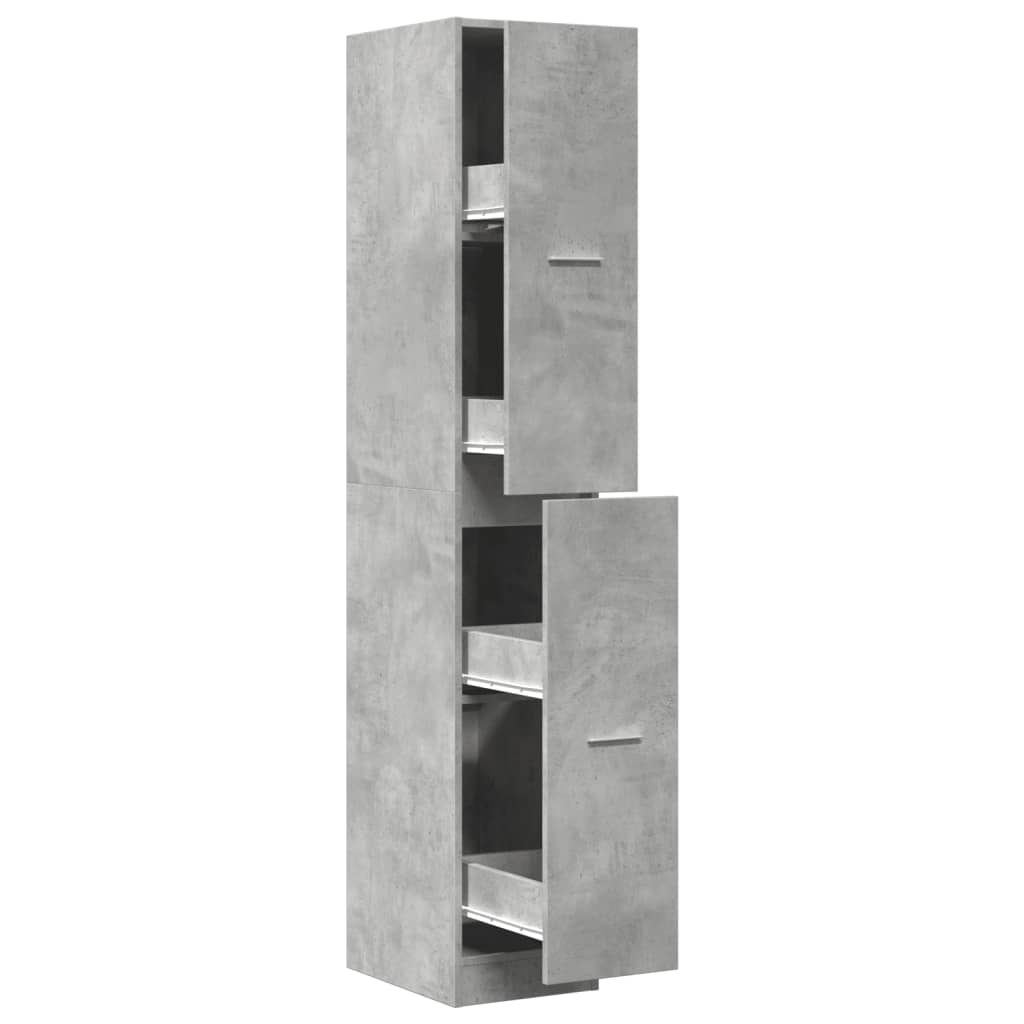 vidaXL Dulap de farmacie, gri beton, 30x41x174,5 cm, lemn prelucrat vidaXL Dulap de farmacie, gri beton, 30x41x174,5 cm, lemn prelucrat