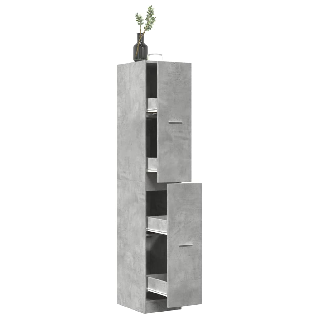 vidaXL Dulap de farmacie, gri beton, 30x41x174,5 cm, lemn prelucrat vidaXL Dulap de farmacie, gri beton, 30x41x174,5 cm, lemn prelucrat