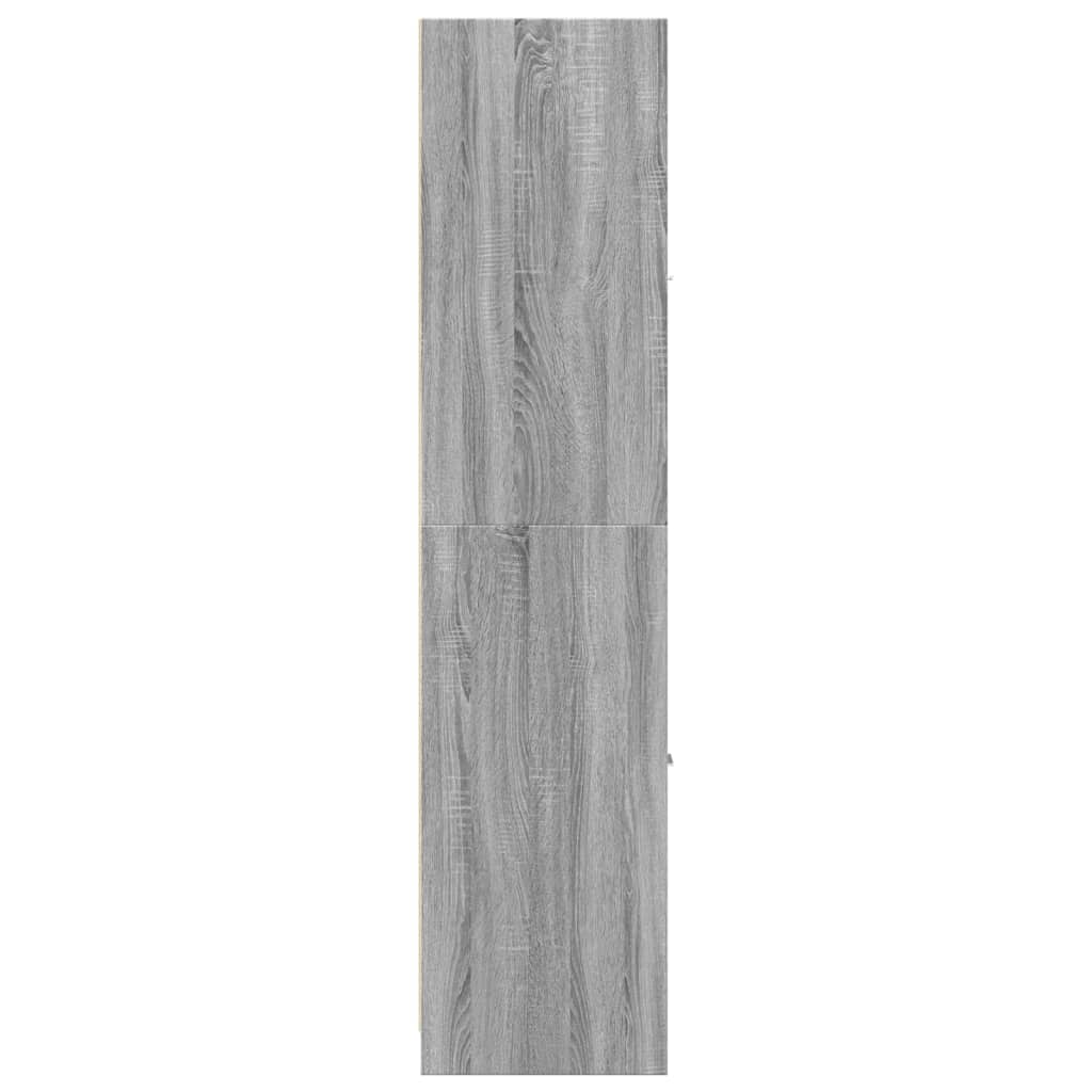vidaXL Dulap de farmacie, sonoma gri, 30x41x174,5 cm, lemn prelucrat