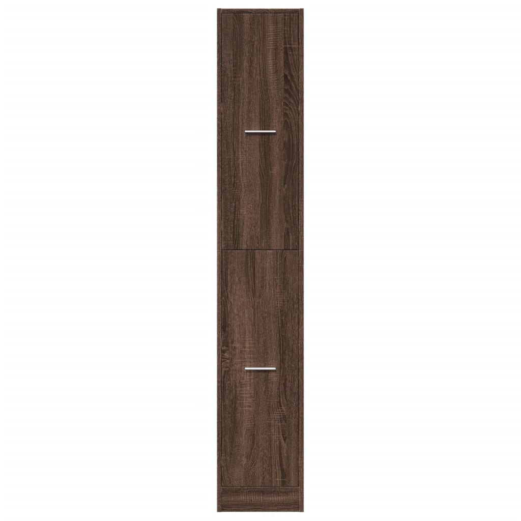 vidaXL Dulap de farmacie, stejar maro, 30x41x174,5 cm, lemn prelucrat