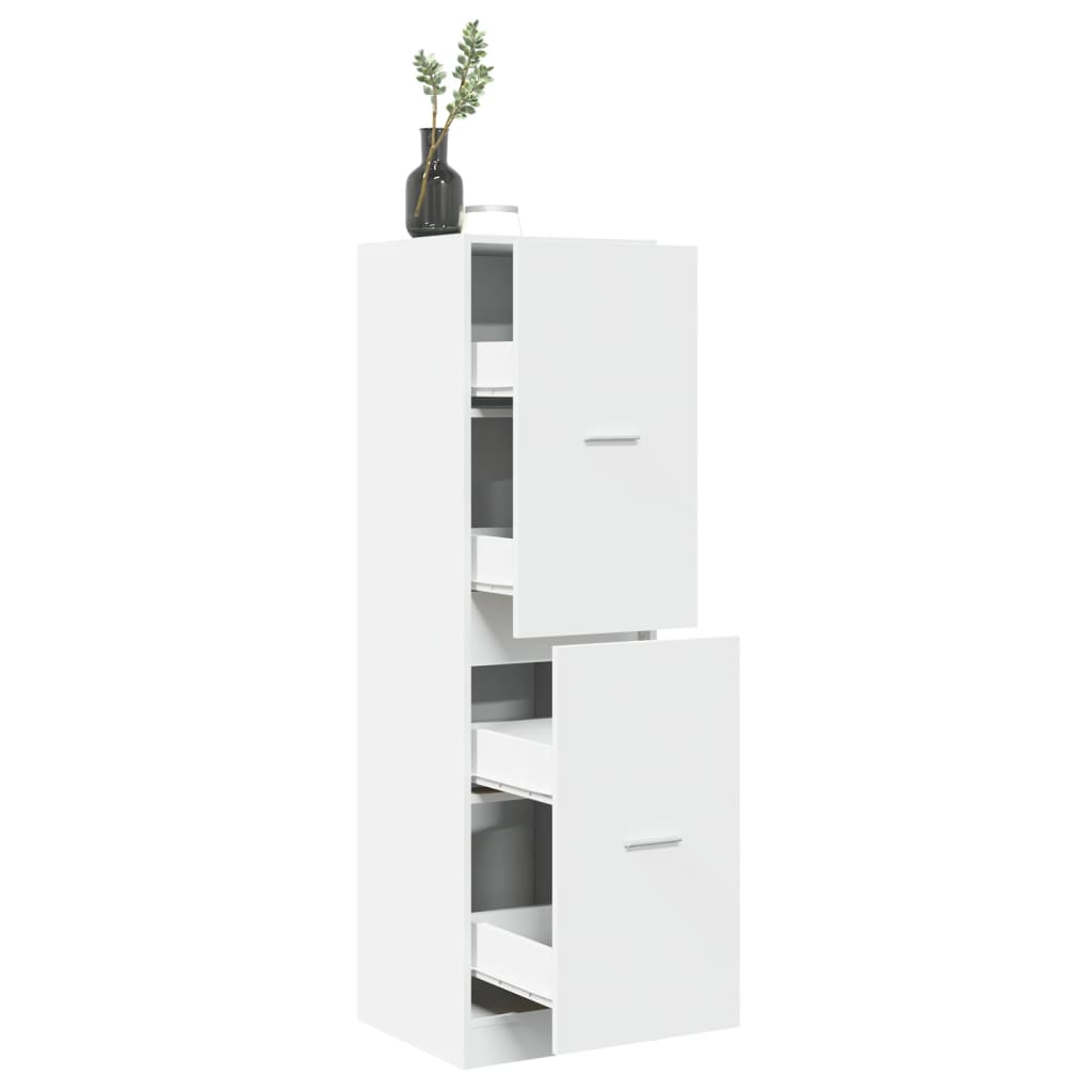 vidaXL Dulap de farmacie, alb, 40x41x144,5 cm, lemn prelucrat vidaXL Dulap de farmacie, alb, 40x41x144,5 cm, lemn prelucrat