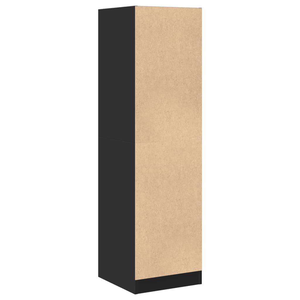 vidaXL Dulap de farmacie, negru, 40x41x144,5 cm, lemn prelucrat