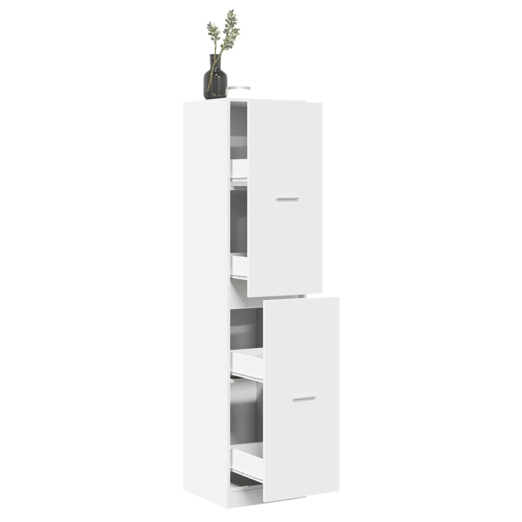 vidaXL Dulap de farmacie, alb, 40x41x174,5 cm, lemn prelucrat vidaXL Dulap de farmacie, alb, 40x41x174,5 cm, lemn prelucrat