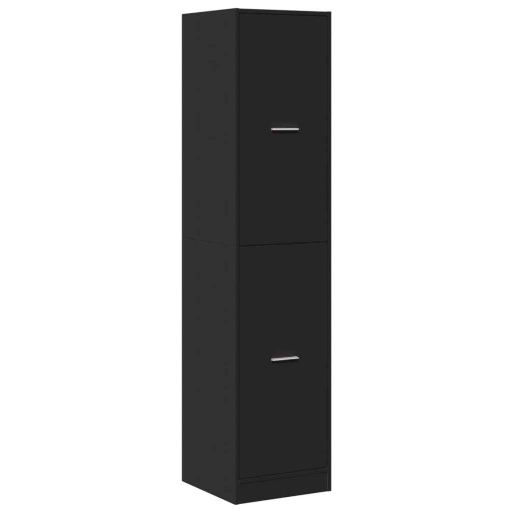 vidaXL Dulap de farmacie, negru, 40x41x174,5 cm, lemn prelucrat
