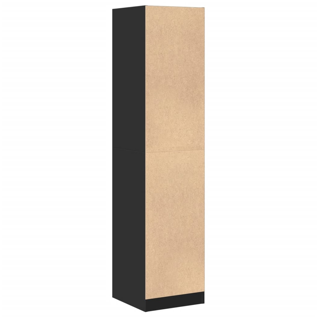 vidaXL Dulap de farmacie, negru, 40x41x174,5 cm, lemn prelucrat