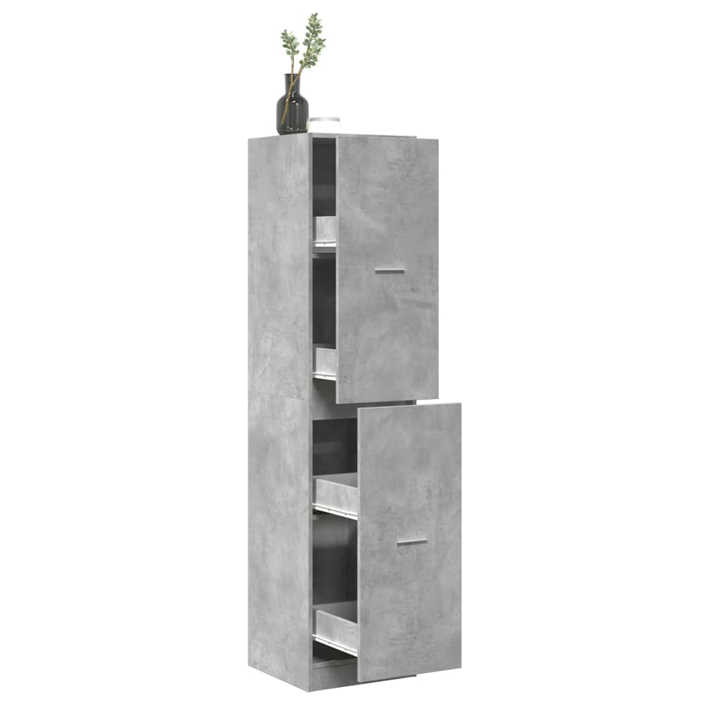 vidaXL Dulap de farmacie, gri beton, 40x41x174,5 cm, lemn prelucrat vidaXL Dulap de farmacie, gri beton, 40x41x174,5 cm, lemn prelucrat