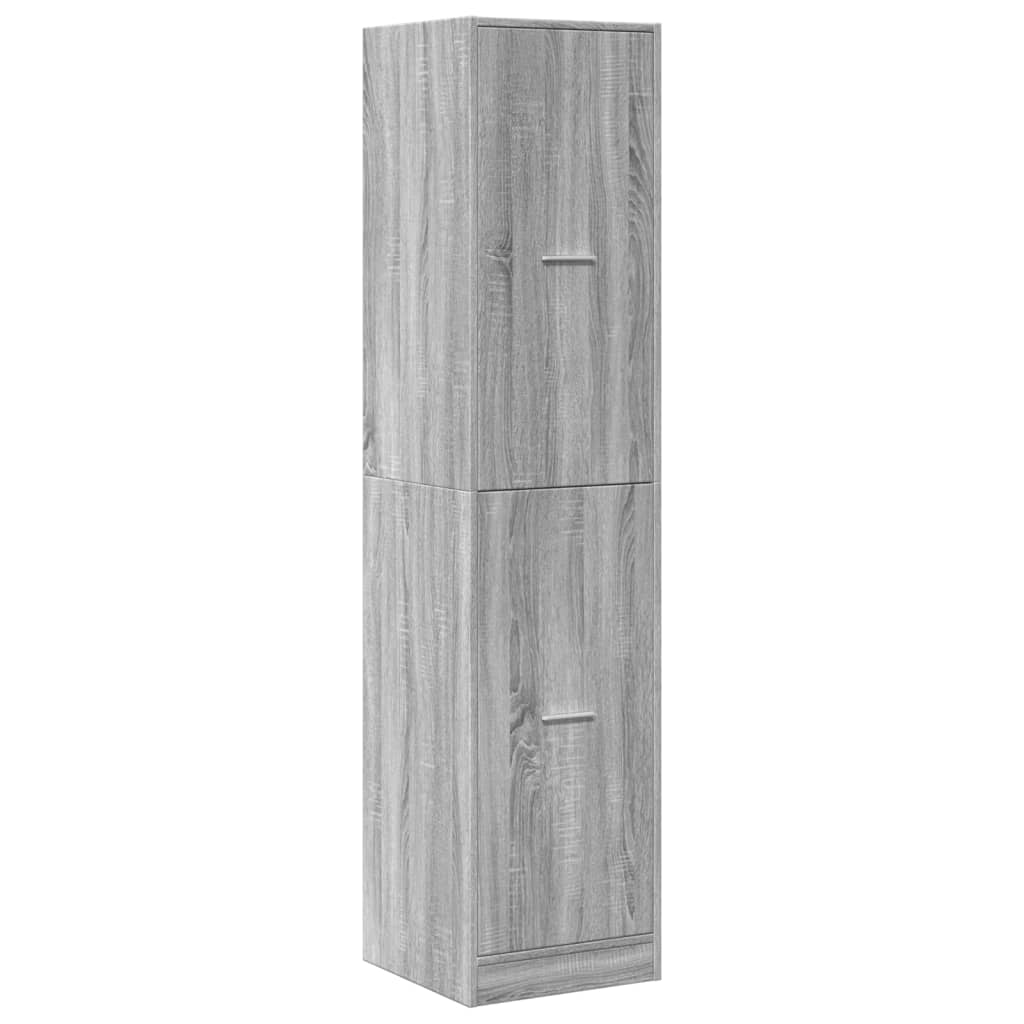 vidaXL Dulap de farmacie, sonoma gri, 40x41x174,5 cm, lemn prelucrat