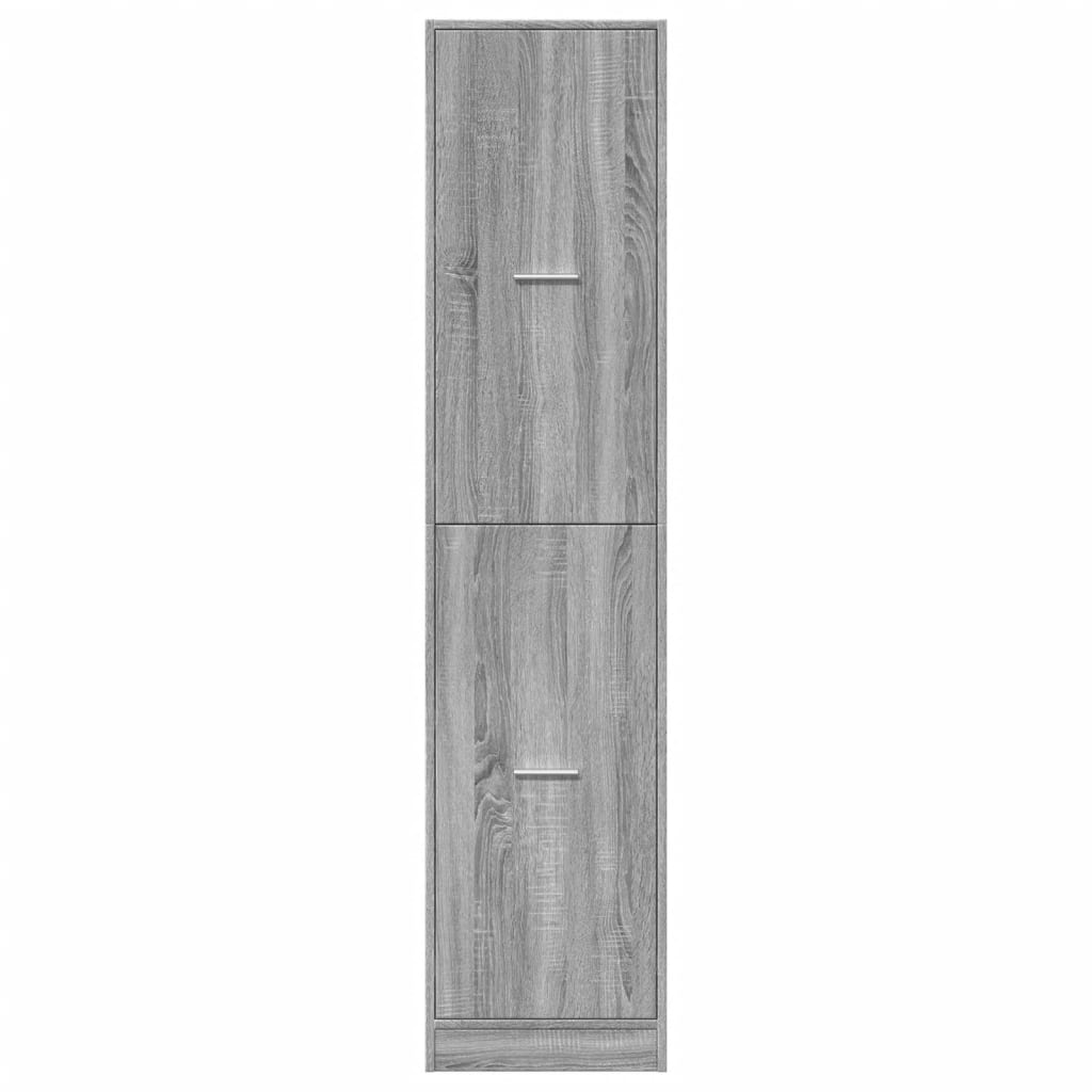 vidaXL Dulap de farmacie, sonoma gri, 40x41x174,5 cm, lemn prelucrat