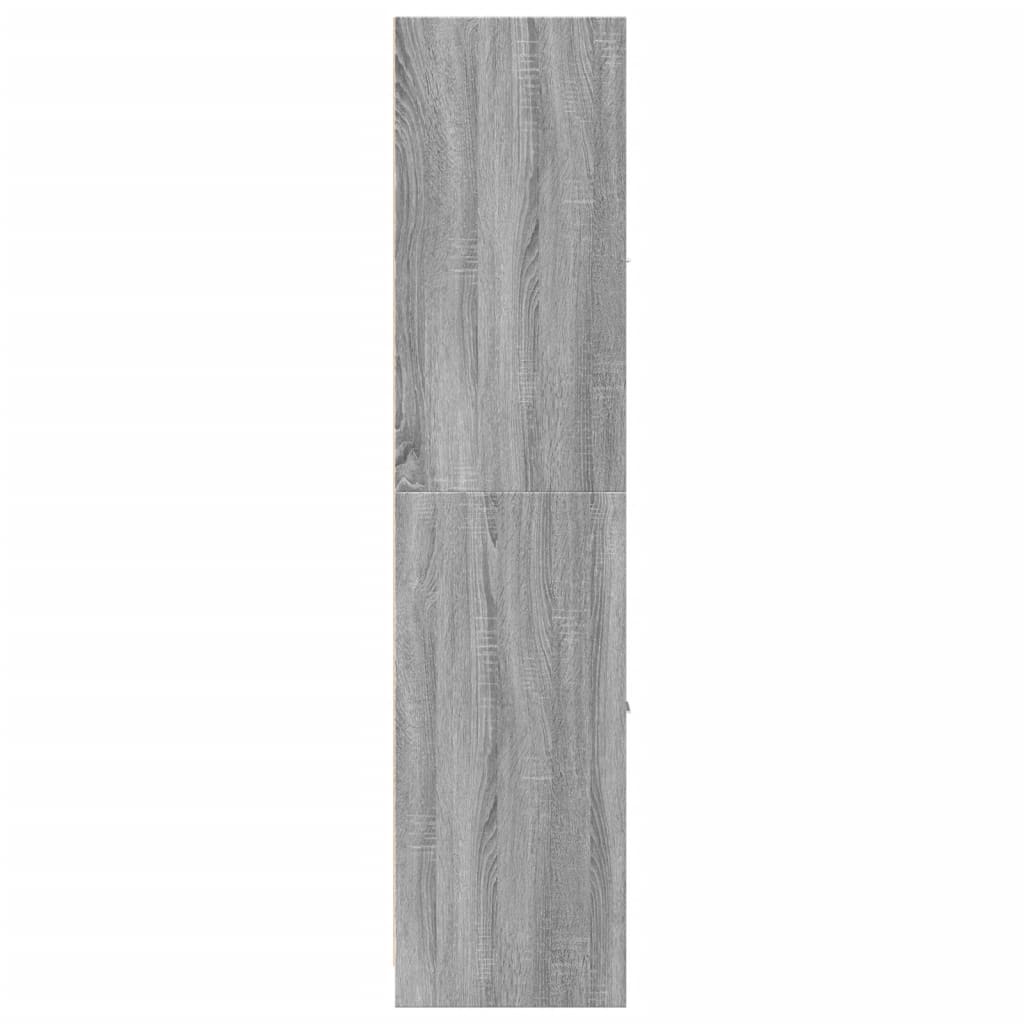 vidaXL Dulap de farmacie, sonoma gri, 40x41x174,5 cm, lemn prelucrat