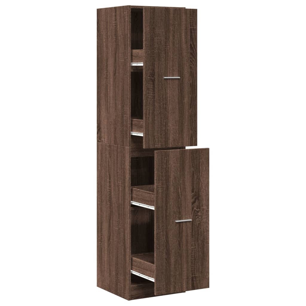 vidaXL Dulap de farmacie, stejar maro, 40x41x174,5 cm, lemn prelucrat vidaXL Dulap de farmacie, stejar maro, 40x41x174,5 cm, lemn prelucrat