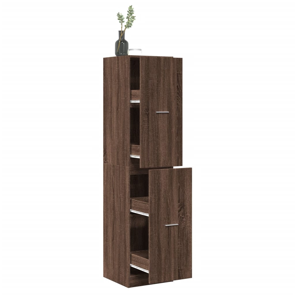 vidaXL Dulap de farmacie, stejar maro, 40x41x174,5 cm, lemn prelucrat vidaXL Dulap de farmacie, stejar maro, 40x41x174,5 cm, lemn prelucrat