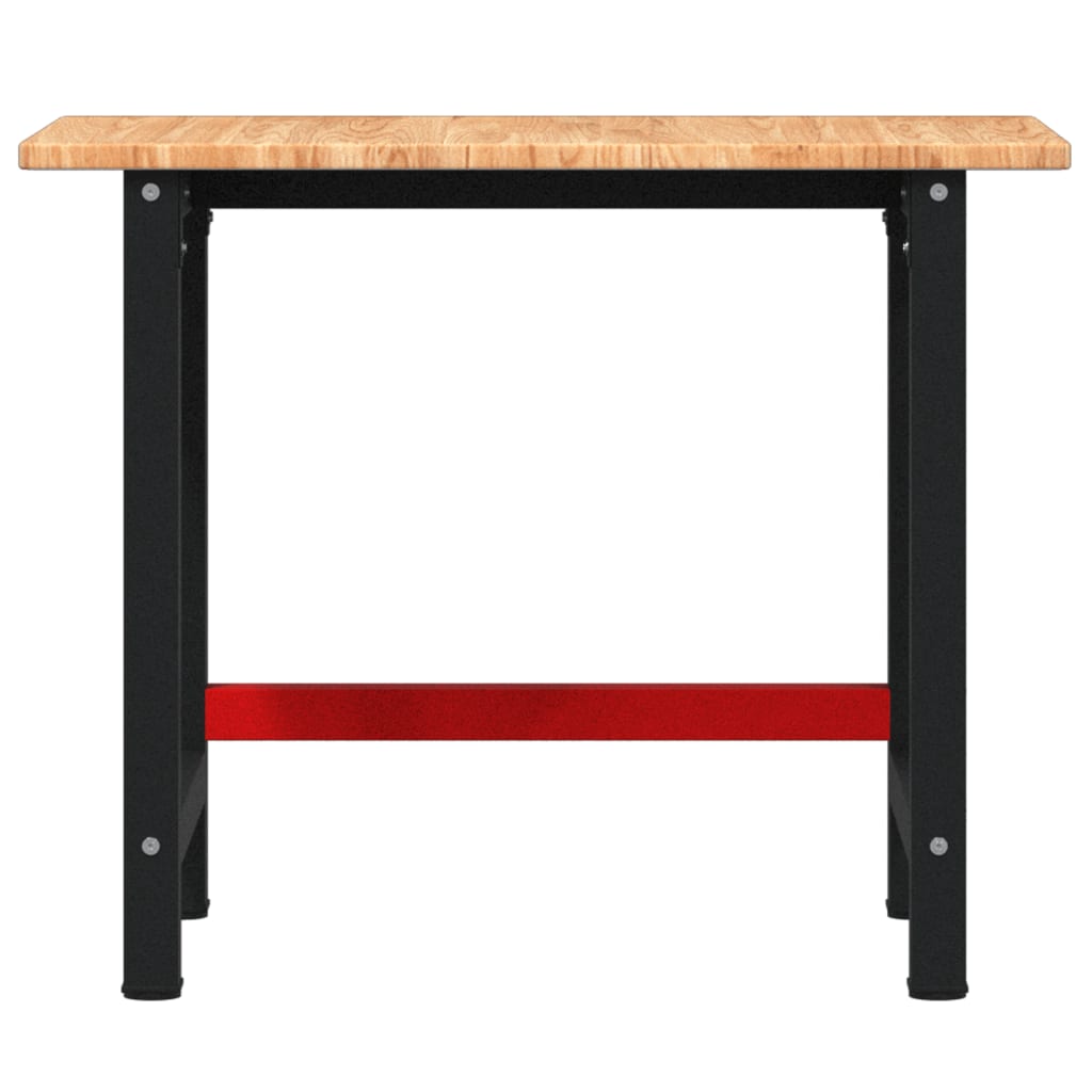 vidaXL Banc lucru maro 100x60x81,5 cm lemn masiv stejar dreptunghi vidaXL Banc lucru maro 100x60x81,5 cm lemn masiv stejar dreptunghi