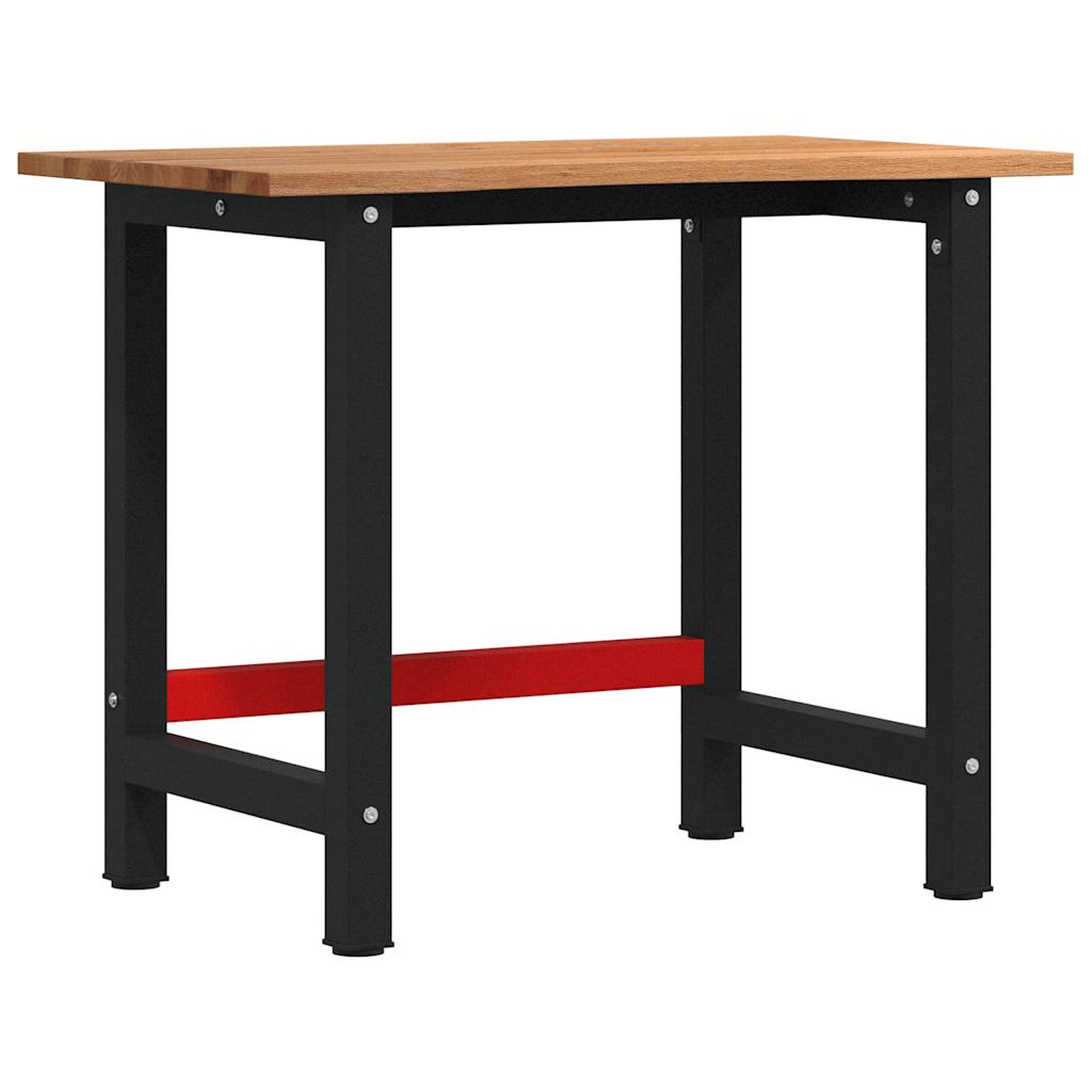 vidaXL Banc lucru maro deschis 100x60x81,5 cm lemn masiv stejar