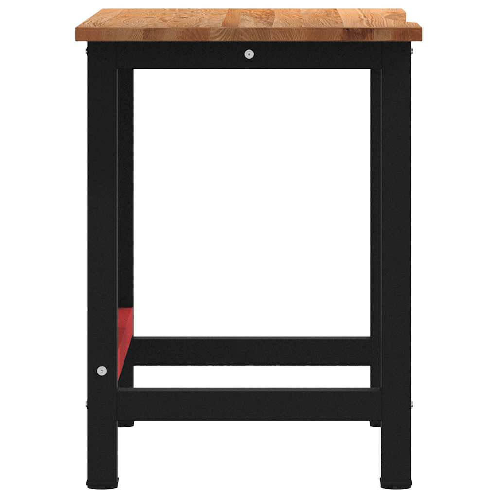 vidaXL Banc lucru maro deschis 100x60x81,5 cm lemn masiv stejar