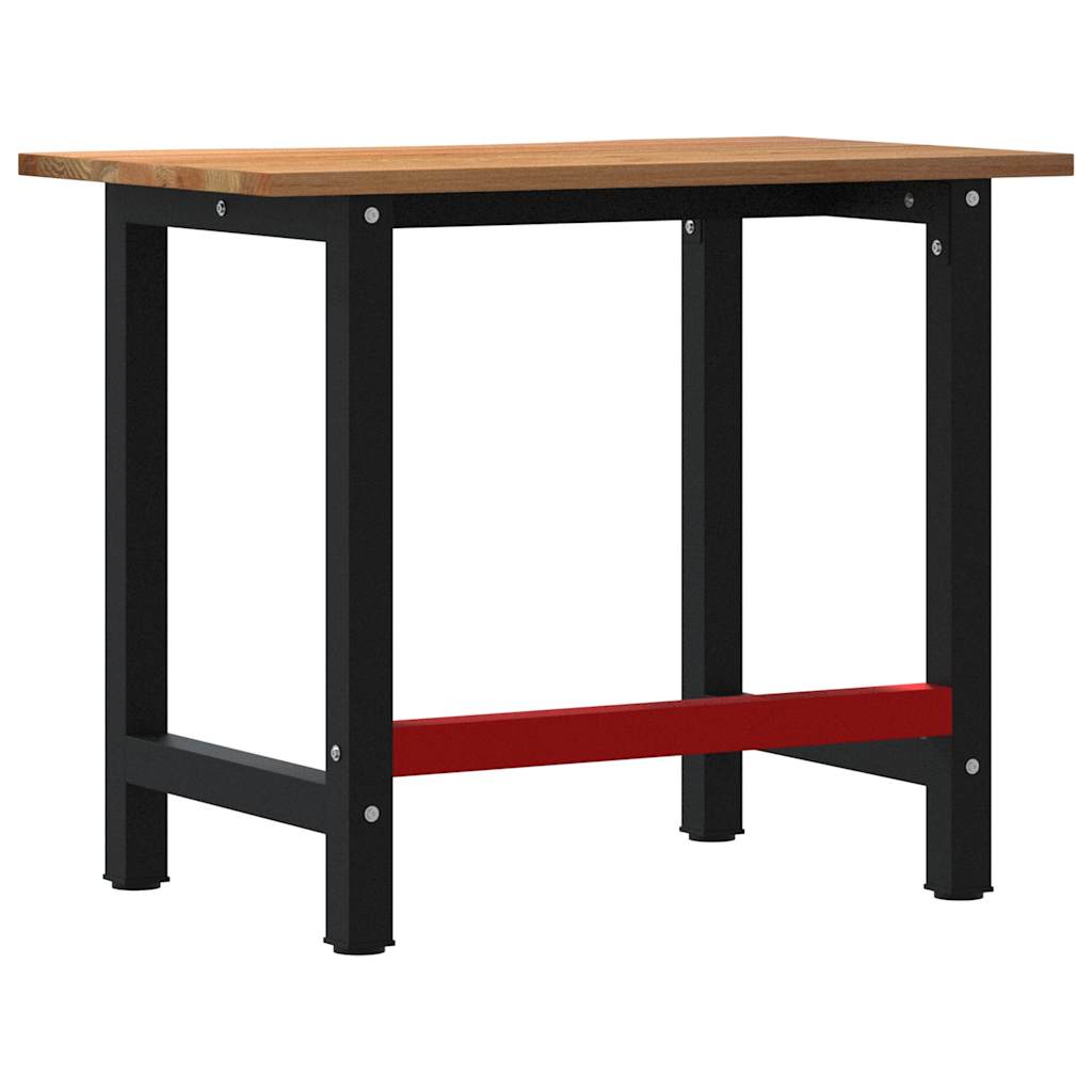 vidaXL Banc lucru maro deschis 100x60x81,5 cm lemn masiv stejar