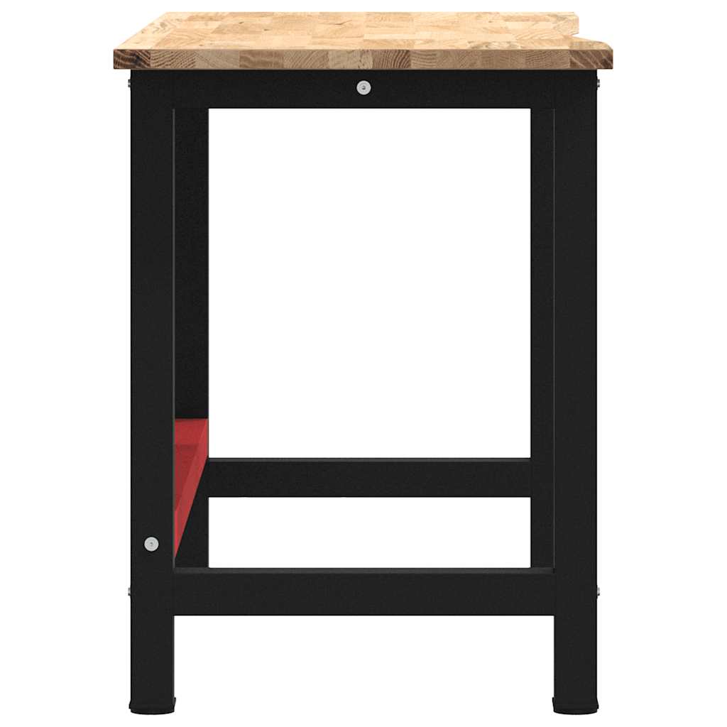 vidaXL Banc lucru 140x60x81,5 cm lemn masiv stejar