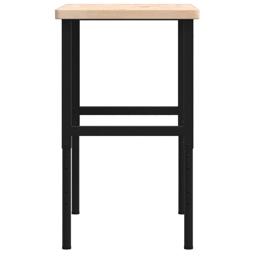 vidaXL Banc lucru 100x60x(73-99,5) cm lemn masiv stejar dreptunghiular vidaXL Banc lucru 100x60x(73-99,5) cm lemn masiv stejar dreptunghiular