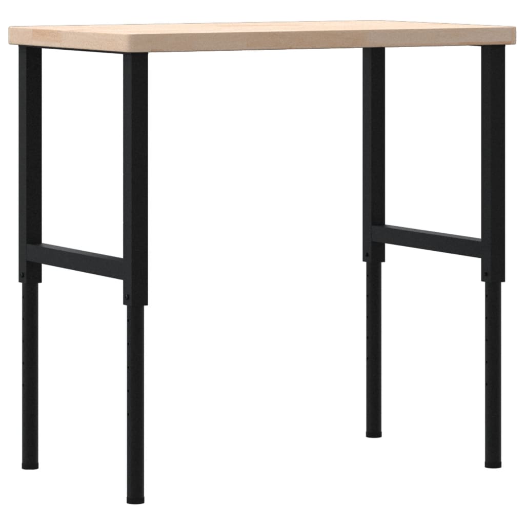 vidaXL Banc lucru 100x60x(73-99,5) cm lemn masiv stejar dreptunghiular vidaXL Banc lucru 100x60x(73-99,5) cm lemn masiv stejar dreptunghiular