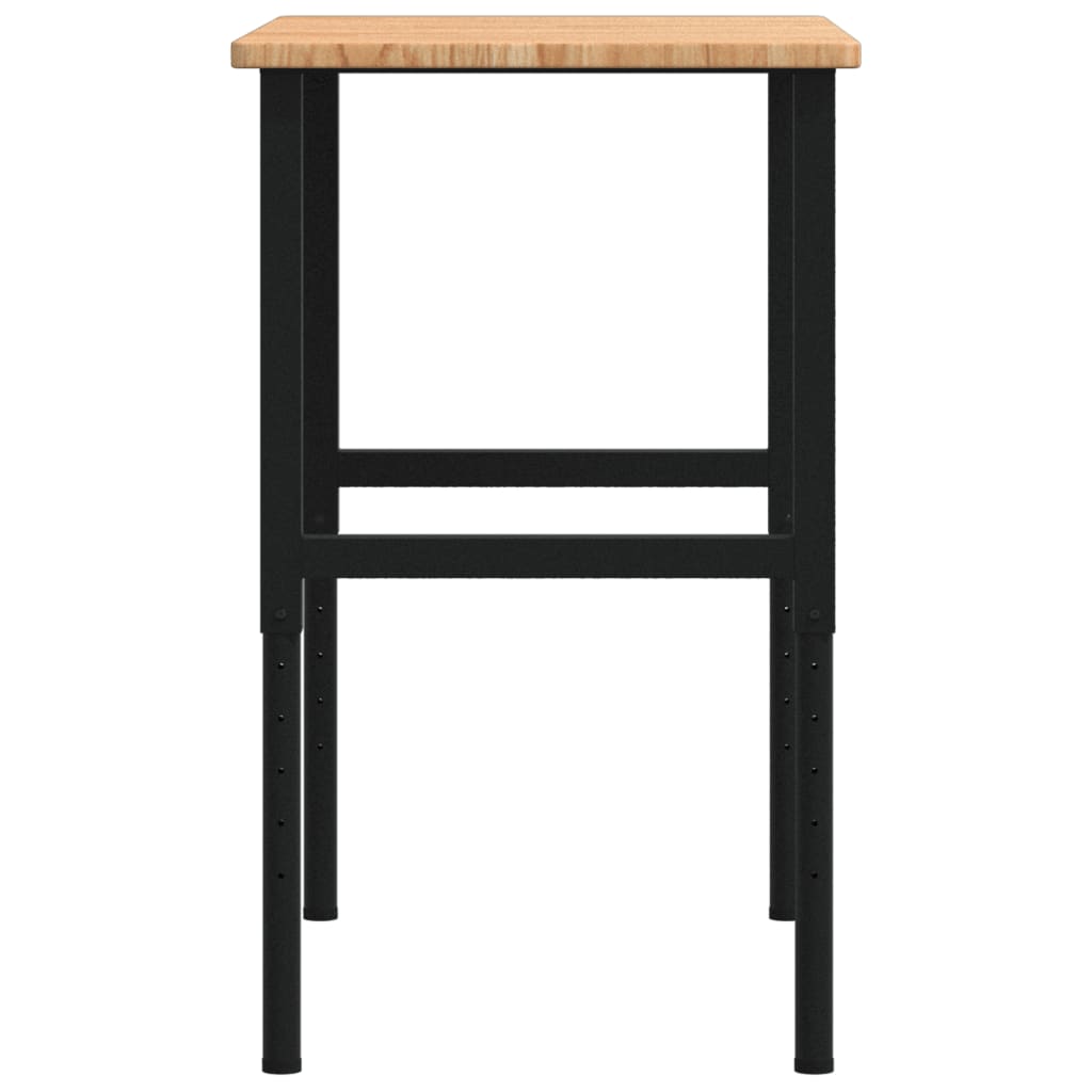 vidaXL Banc lucru maro 100x60x(71,5-98)cm lemn masiv stejar dreptunghi