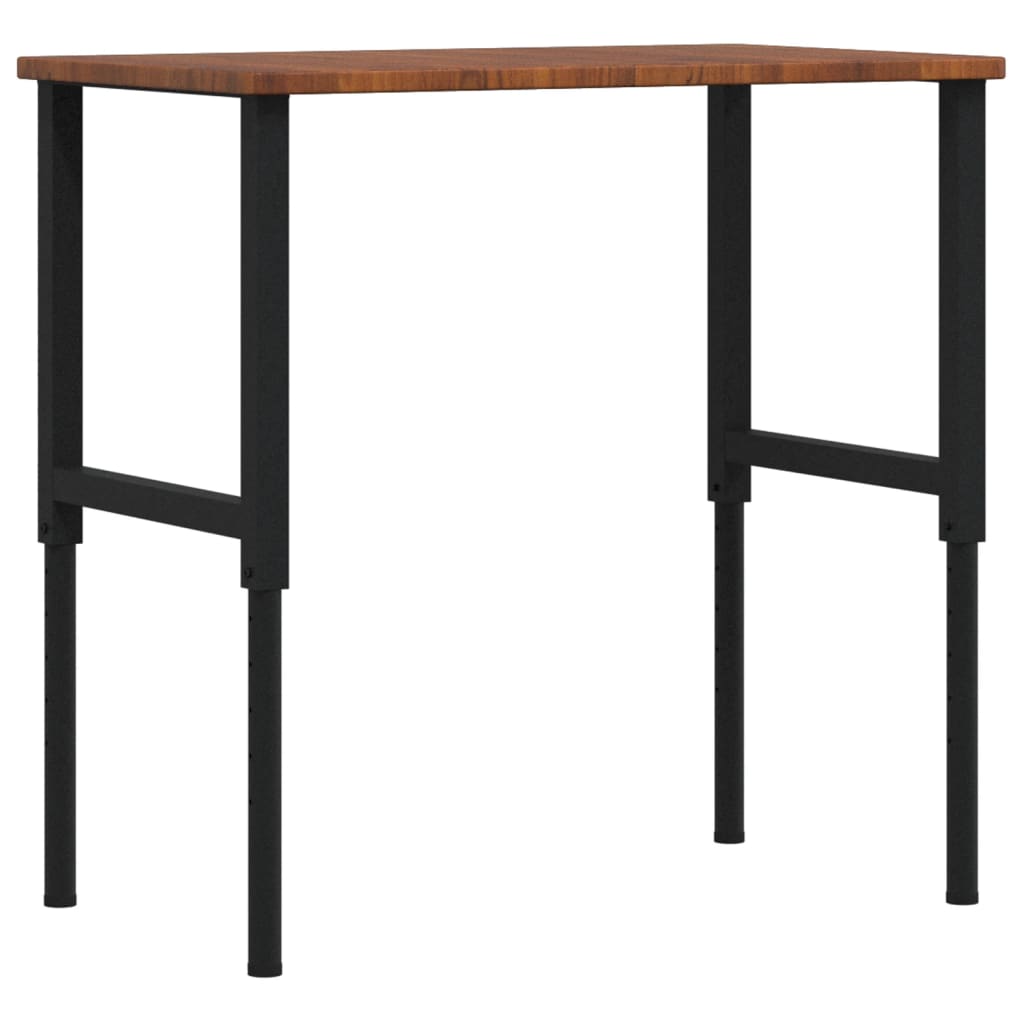 vidaXL Banc lucru maro 100x60x(71,5-98)cm lemn masiv stejar dreptunghi