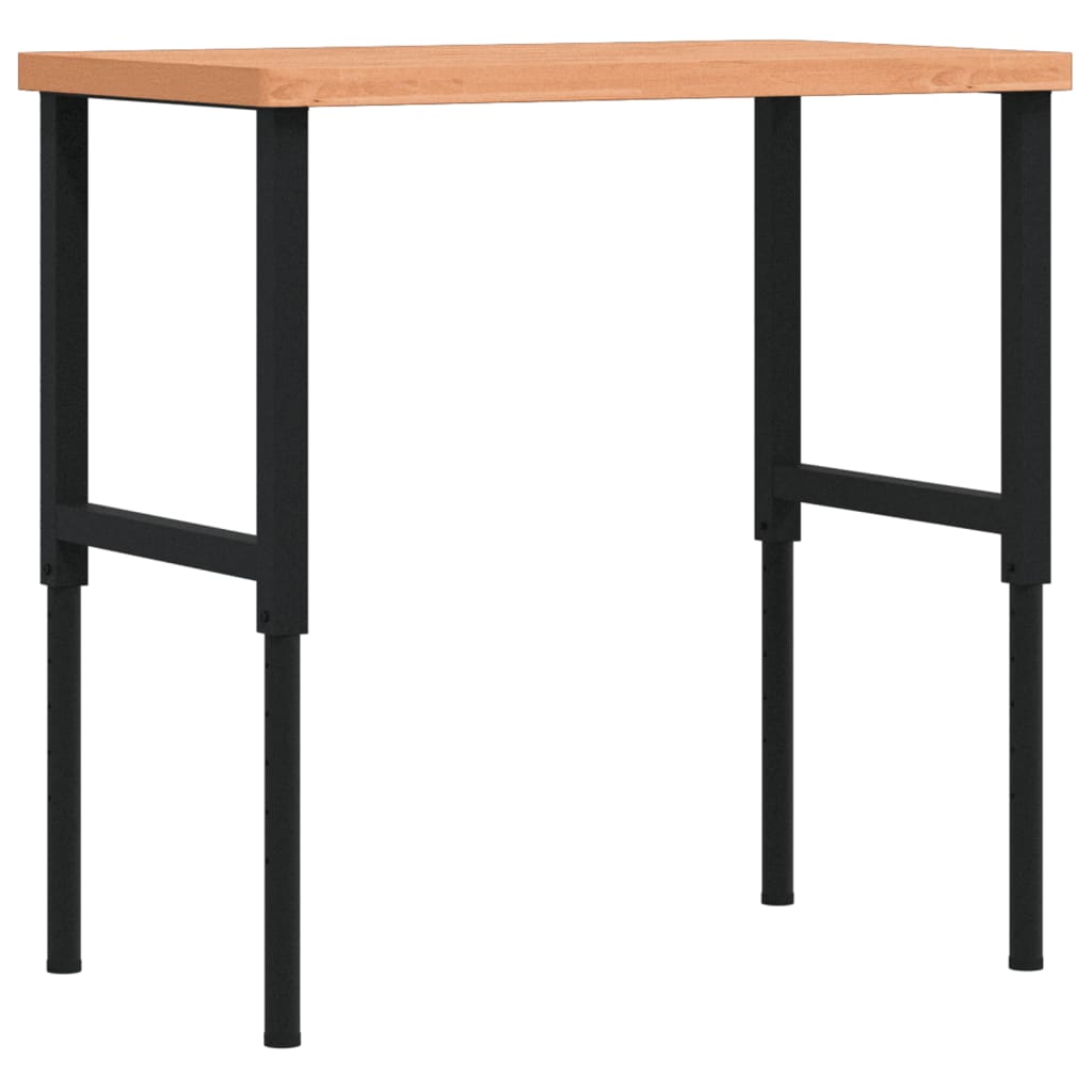 vidaXL Banc de lucru 100x60x(73-99,5) cm lemn masiv fag dreptunghiular vidaXL Banc de lucru 100x60x(73-99,5) cm lemn masiv fag dreptunghiular