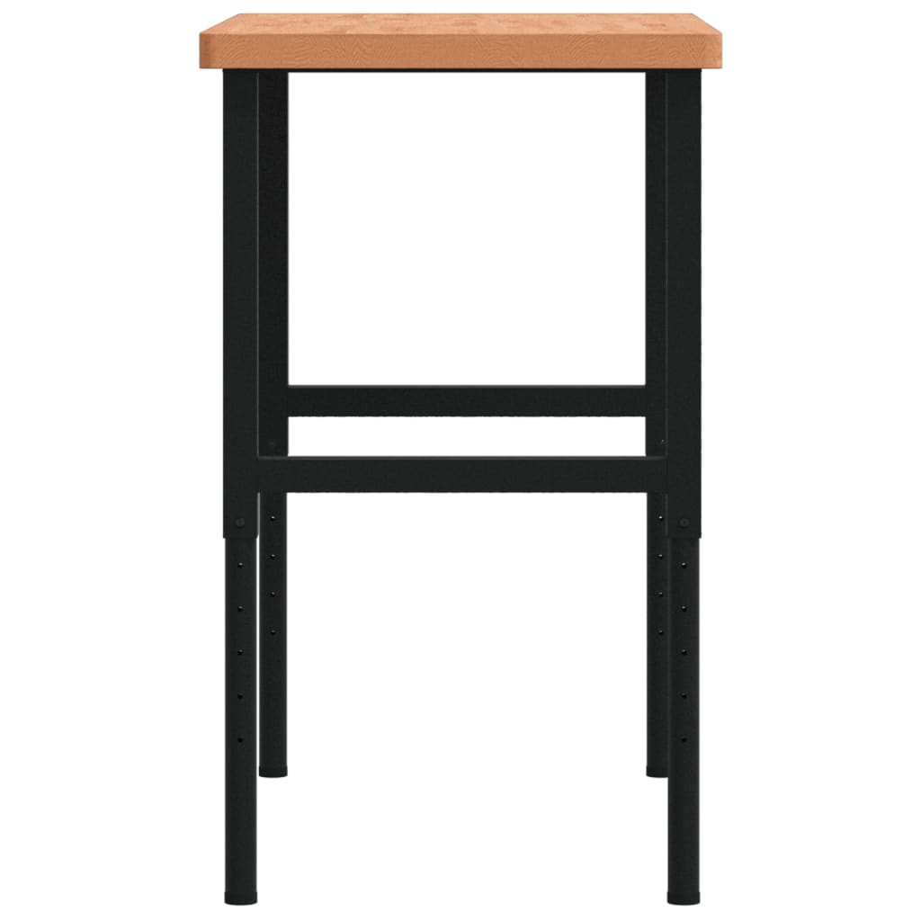 vidaXL Banc de lucru 100x60x(73-99,5) cm lemn masiv fag dreptunghiular vidaXL Banc de lucru 100x60x(73-99,5) cm lemn masiv fag dreptunghiular