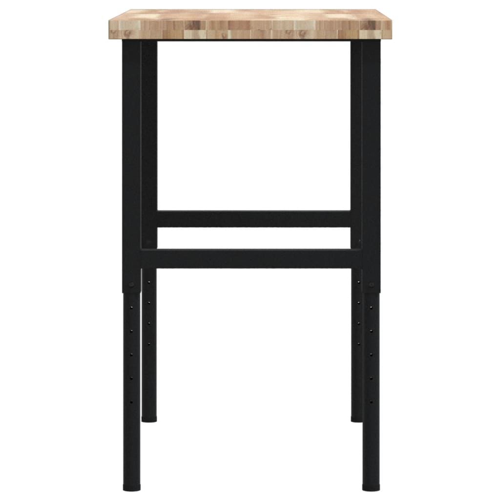 vidaXL Banc lucru 100x60x(73-99,5) cm lemn masiv acacia dreptunghiular