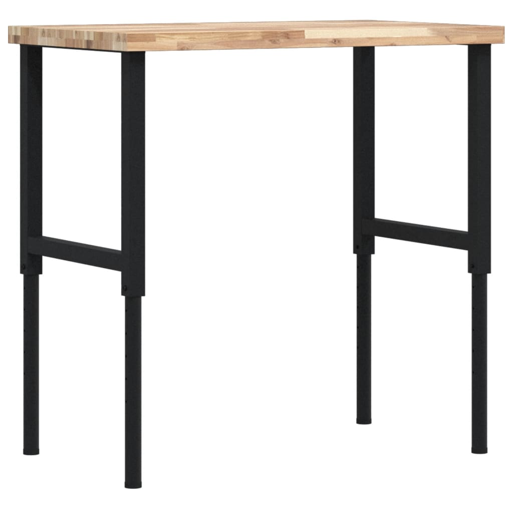 vidaXL Banc lucru 100x60x(73-99,5) cm lemn masiv acacia dreptunghiular