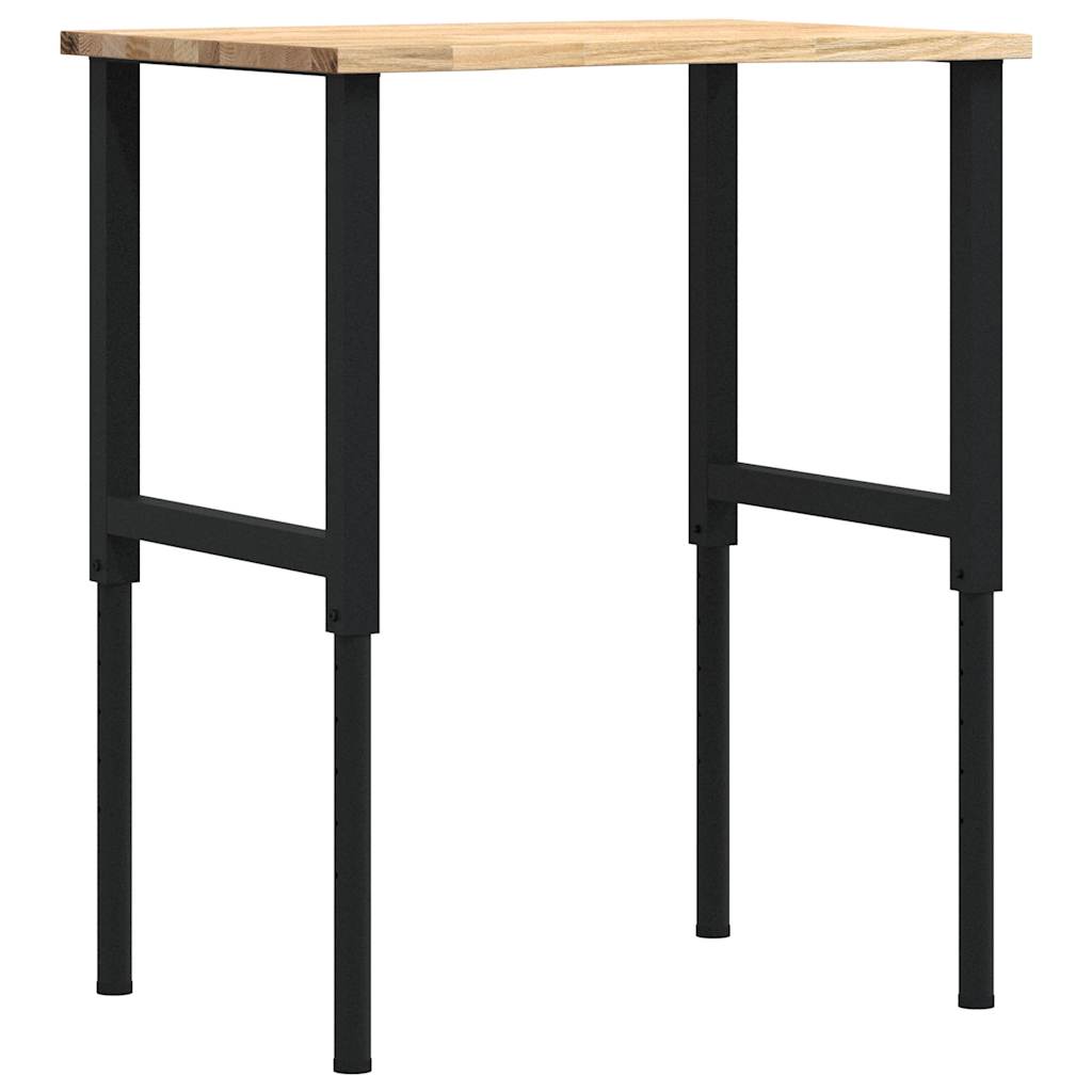 vidaXL Banc lucru 80x60x(71,5-98) cm lemn masiv stejar vidaXL Banc lucru 80x60x(71,5-98) cm lemn masiv stejar