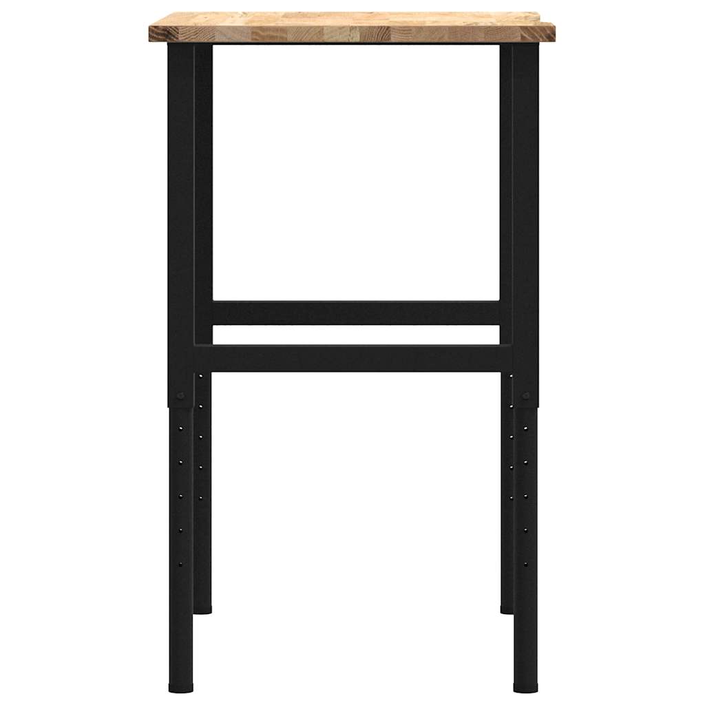 vidaXL Banc lucru 80x60x(71,5-98) cm lemn masiv stejar vidaXL Banc lucru 80x60x(71,5-98) cm lemn masiv stejar