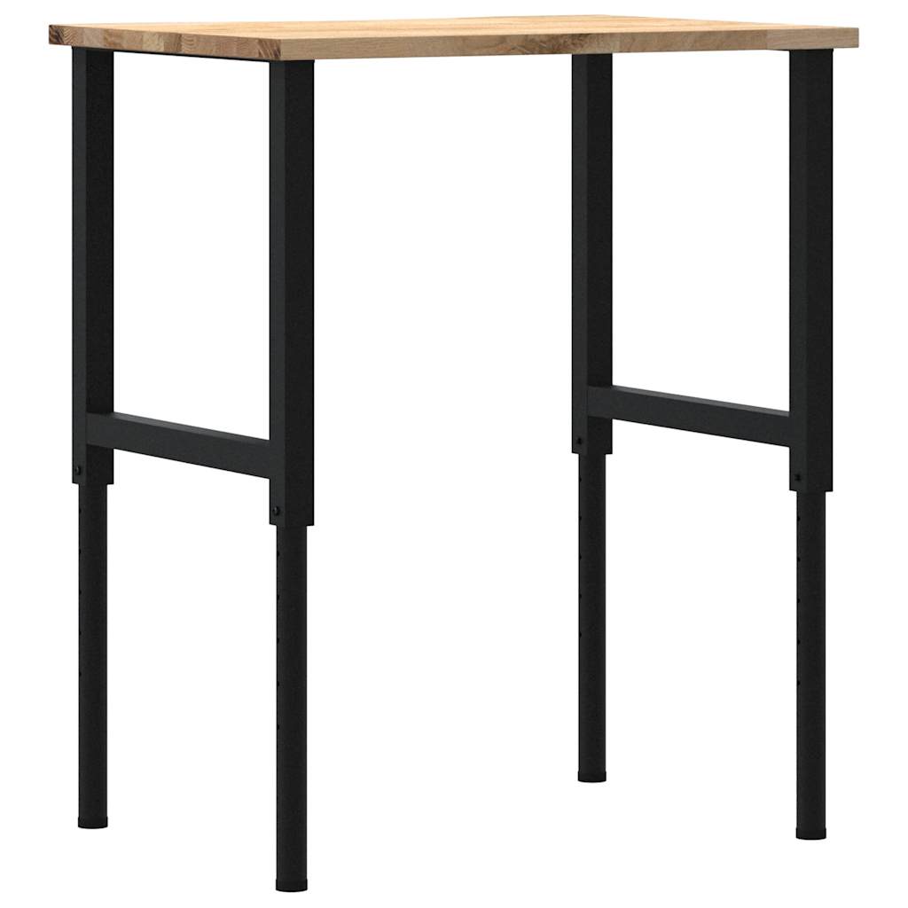 vidaXL Banc lucru 80x60x(71,5-98) cm lemn masiv stejar vidaXL Banc lucru 80x60x(71,5-98) cm lemn masiv stejar