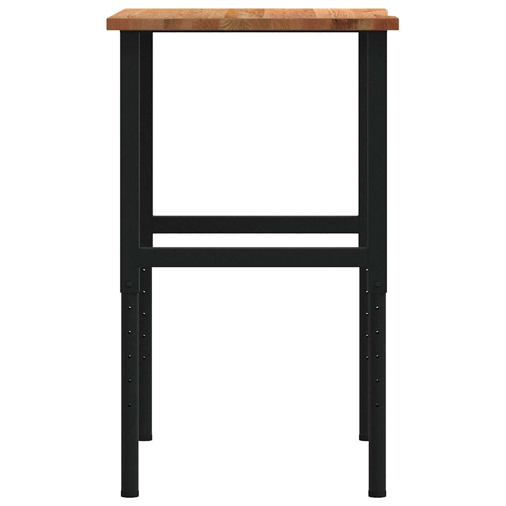 vidaXL Banc lucru maro 80x60x(71,5-98) cm lemn masiv stejar vidaXL Banc lucru maro 80x60x(71,5-98) cm lemn masiv stejar