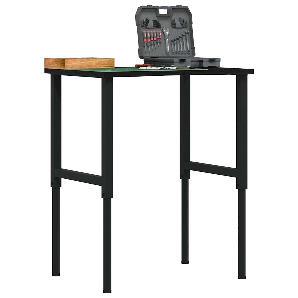 vidaXL Banc lucru maro 80x60x(71,5-98) cm lemn masiv stejar vidaXL Banc lucru maro 80x60x(71,5-98) cm lemn masiv stejar