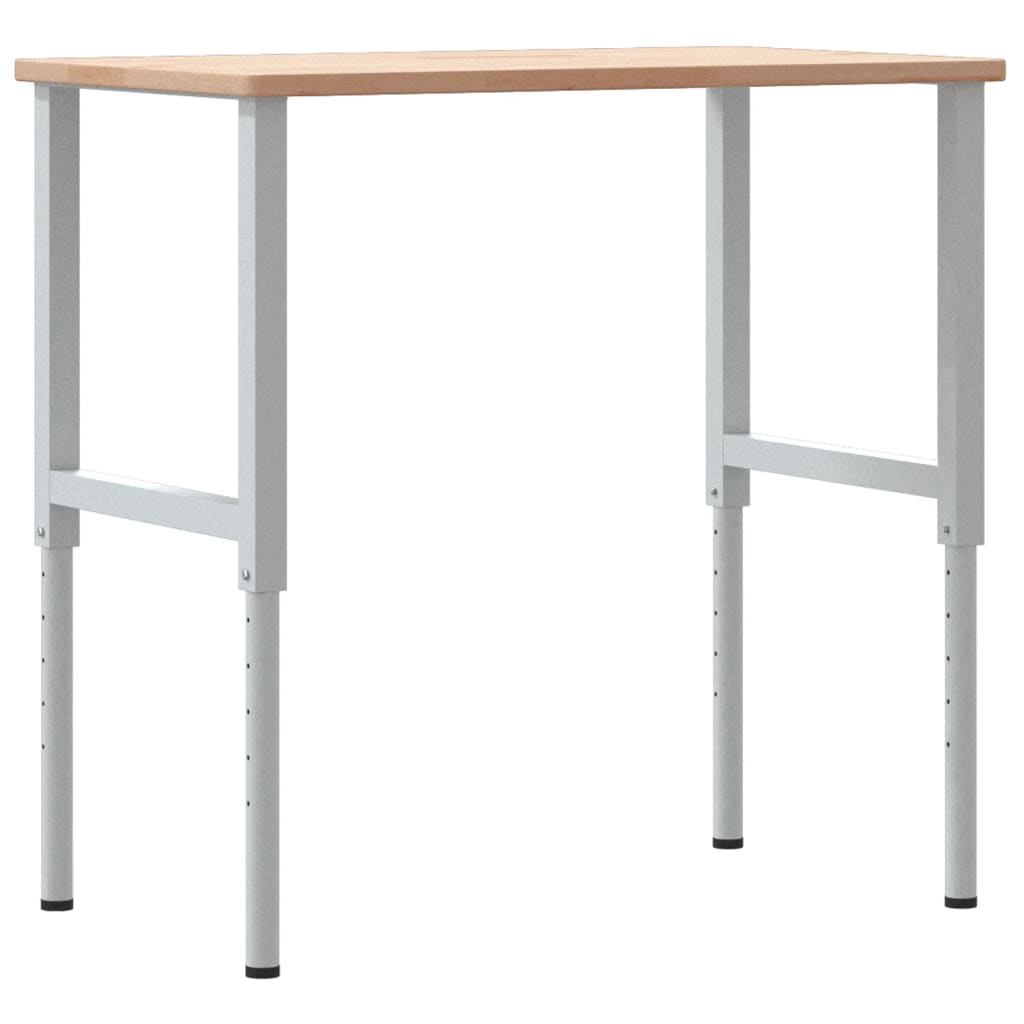 vidaXL Banc lucru 100x60x(71,5-98) cm lemn masiv stejar dreptunghiular vidaXL Banc lucru 100x60x(71,5-98) cm lemn masiv stejar dreptunghiular