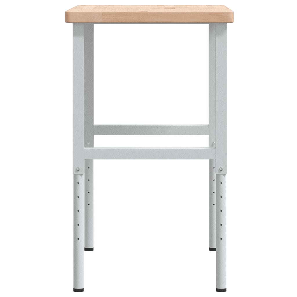 vidaXL Banc lucru 100x60x(73-99,5) cm lemn masiv stejar dreptunghiular vidaXL Banc lucru 100x60x(73-99,5) cm lemn masiv stejar dreptunghiular