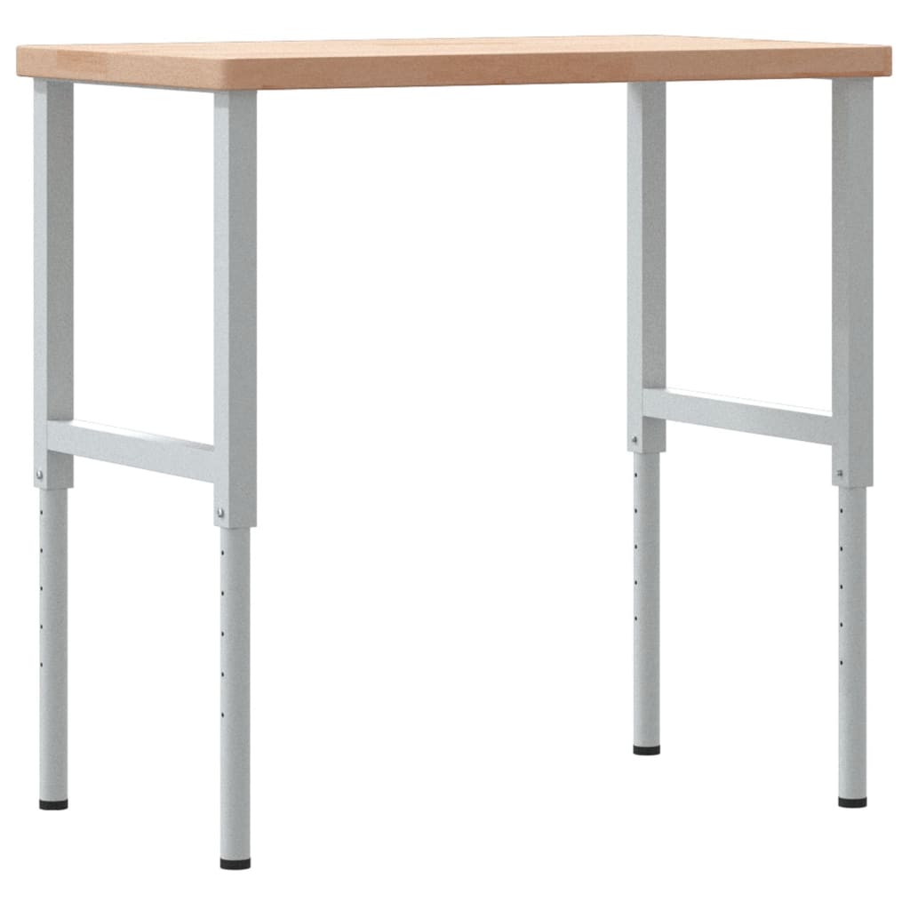 vidaXL Banc lucru 100x60x(73-99,5) cm lemn masiv stejar dreptunghiular vidaXL Banc lucru 100x60x(73-99,5) cm lemn masiv stejar dreptunghiular
