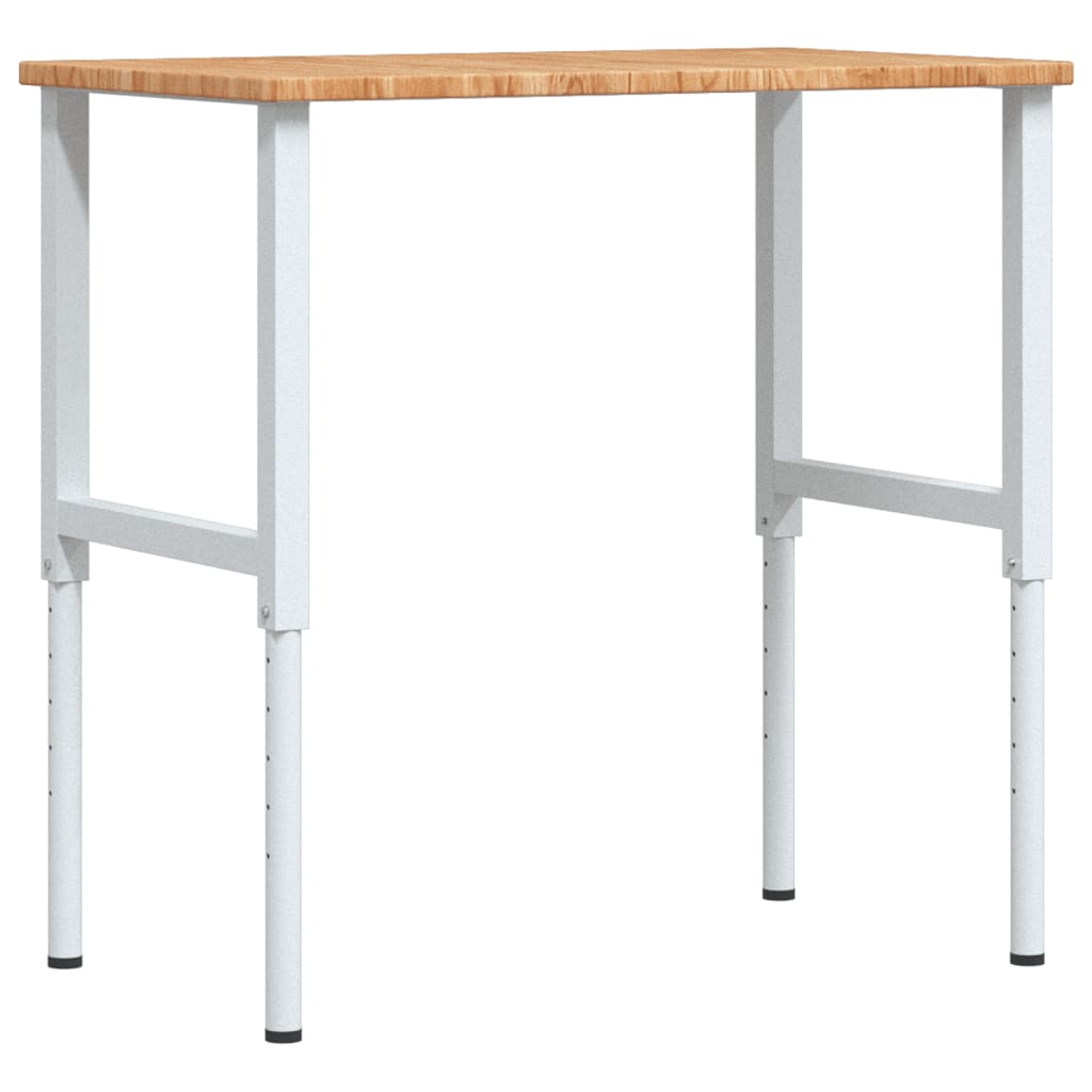 vidaXL Banc lucru maro 100x60x(71,5-98)cm lemn masiv stejar dreptunghi vidaXL Banc lucru maro 100x60x(71,5-98)cm lemn masiv stejar dreptunghi