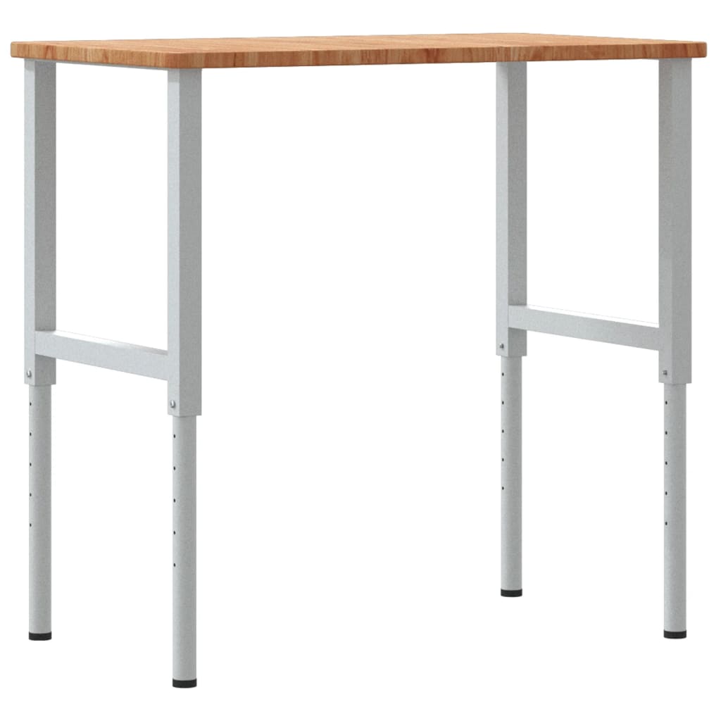 vidaXL Banc lucru maro 100x60x(71,5-98)cm lemn masiv stejar dreptunghi vidaXL Banc lucru maro 100x60x(71,5-98)cm lemn masiv stejar dreptunghi