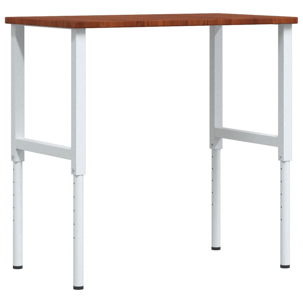 vidaXL Banc lucru maro 100x60x(71,5-98)cm lemn masiv stejar dreptunghi