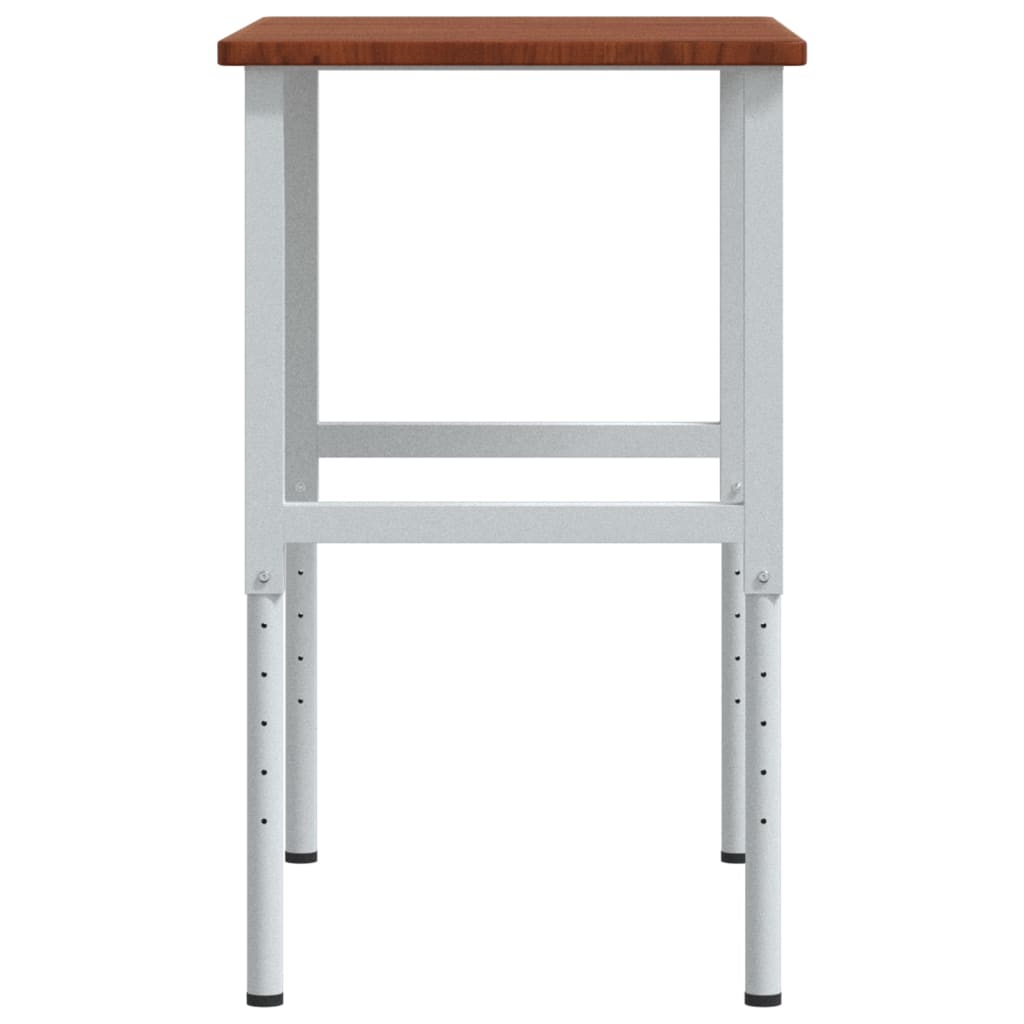 vidaXL Banc lucru maro 100x60x(71,5-98)cm lemn masiv stejar dreptunghi