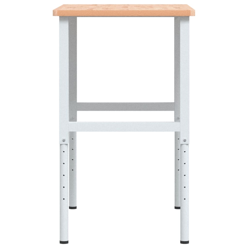 vidaXL Banc lucru 100x60x(71,5-98) cm lemn masiv fag, dreptunghiular