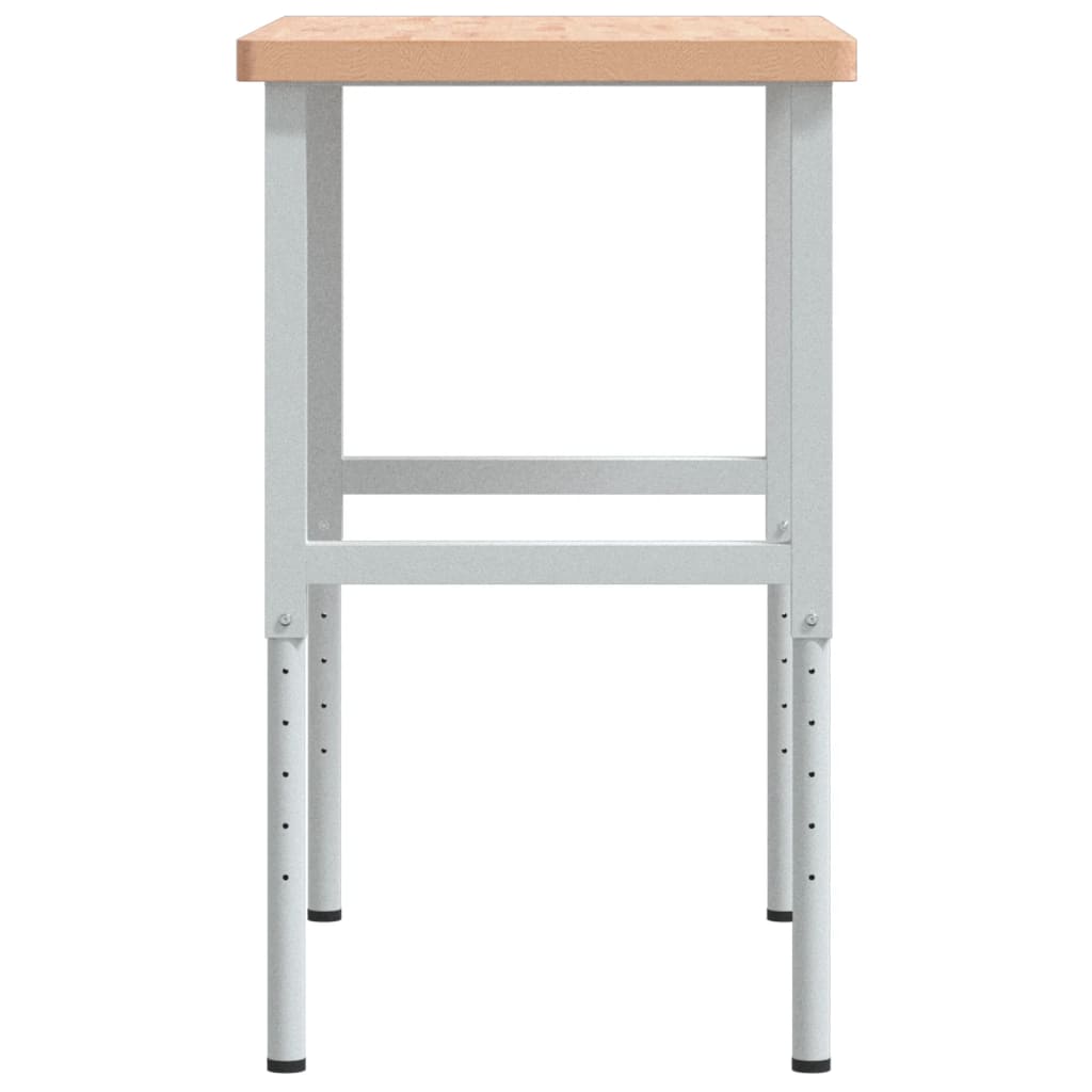 vidaXL Banc de lucru 100x60x(73-99,5) cm lemn masiv fag dreptunghiular vidaXL Banc de lucru 100x60x(73-99,5) cm lemn masiv fag dreptunghiular
