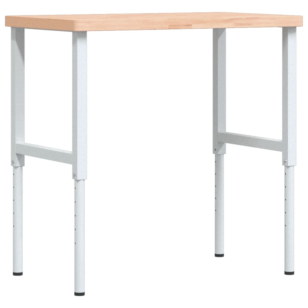 vidaXL Banc de lucru 100x60x(73-99,5) cm lemn masiv fag dreptunghiular vidaXL Banc de lucru 100x60x(73-99,5) cm lemn masiv fag dreptunghiular