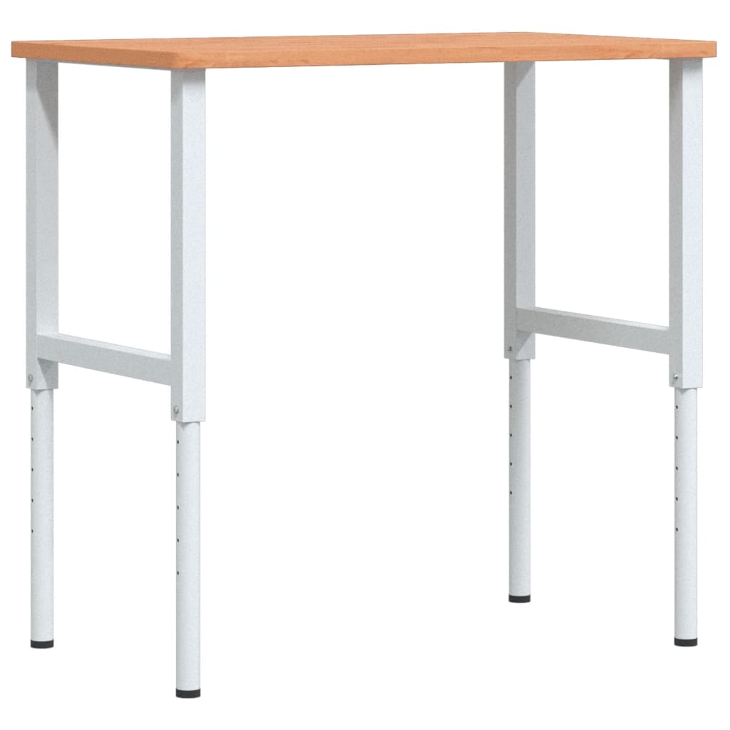 vidaXL Banc lucru 100x60x(71,5-98) cm lemn masiv fag, dreptunghiular vidaXL Banc lucru 100x60x(71,5-98) cm lemn masiv fag, dreptunghiular